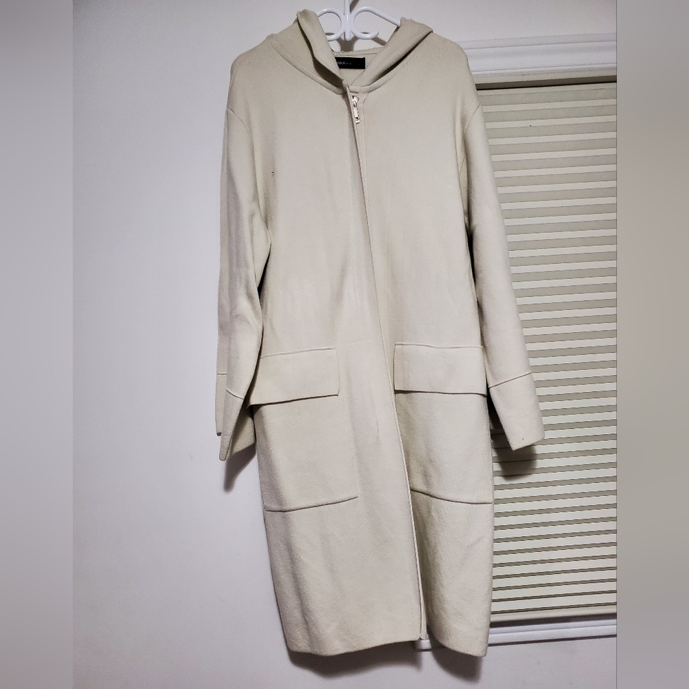 Zara hooded knit sweater